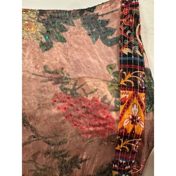 Aratta Silent Journey Semi Sheer Kimono Boho Hippie FLAW* - Picture 3 of 9